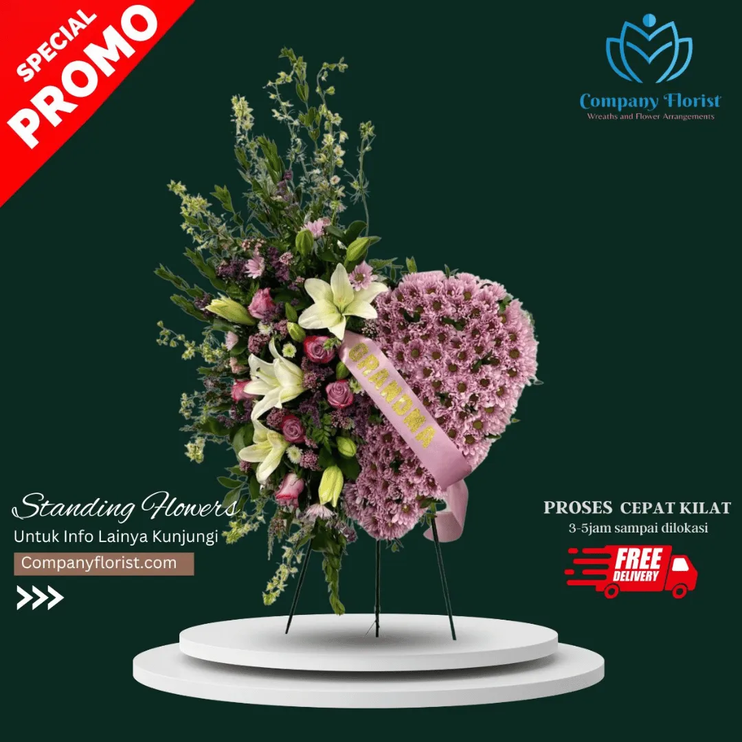 Produk Standing Flowers Love Anniversary Jakarta Utara - Toko Bunga Jakarta Utara