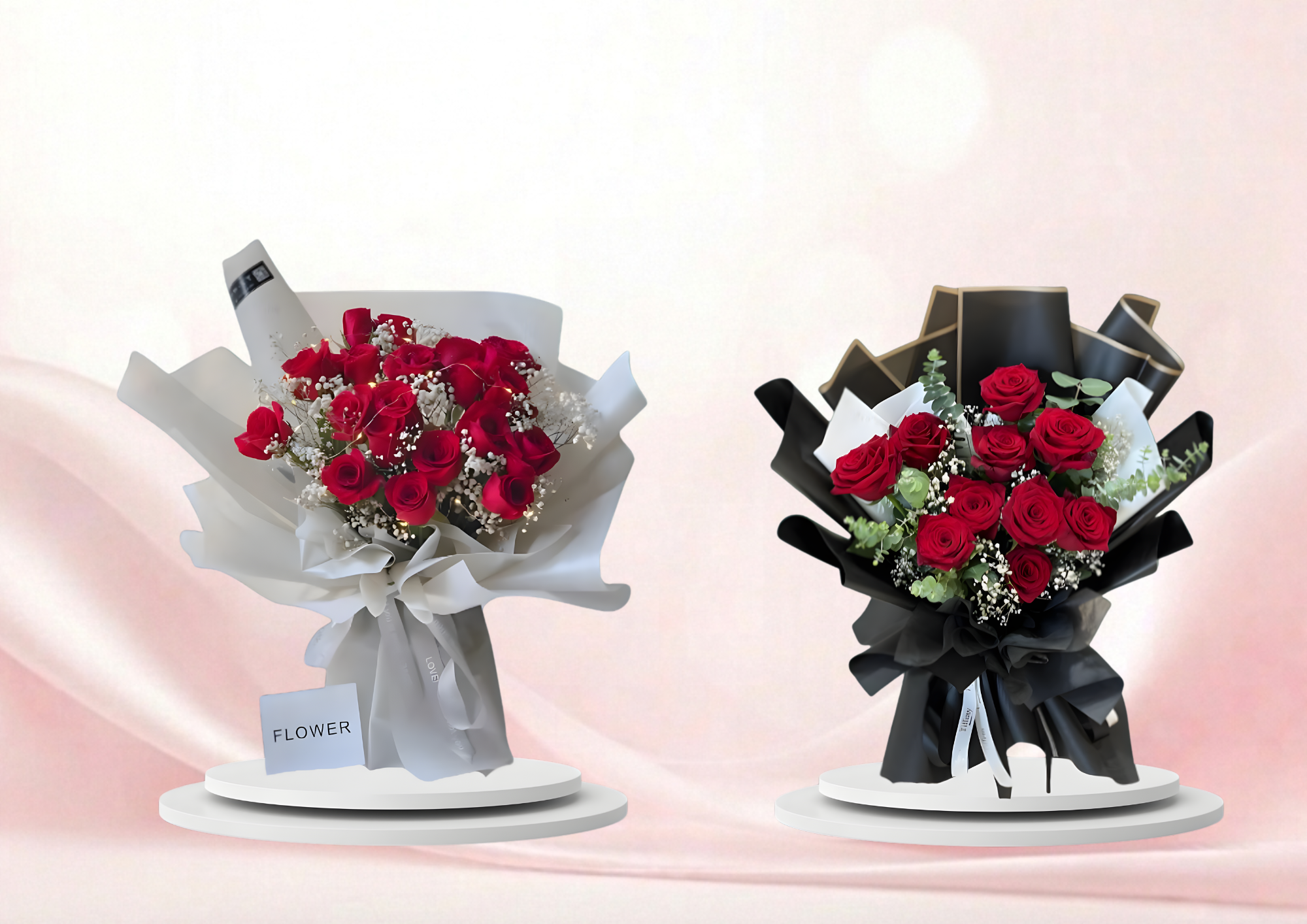 Hand Bouquet Mawar Merah Romantis Jakarta Utara