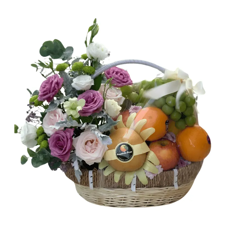 Parcel Buah Mix Bunga Mewah Terlaris