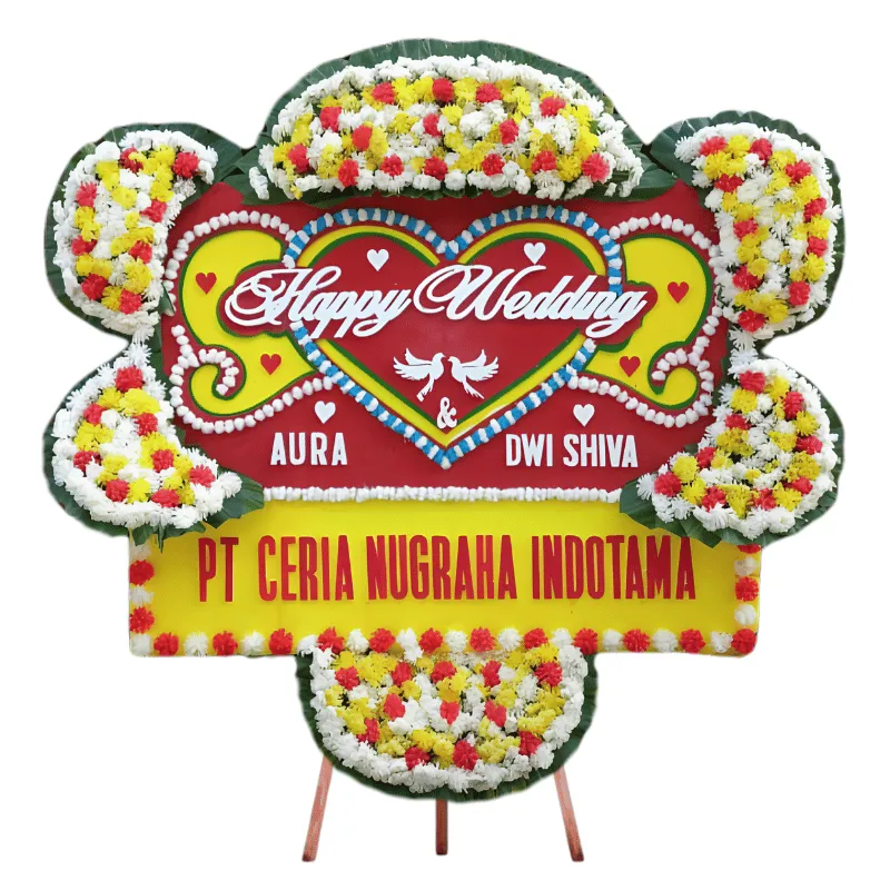 Bunga Papan Wedding Elegan untuk Pernikahan Mewah Jakarta Utara