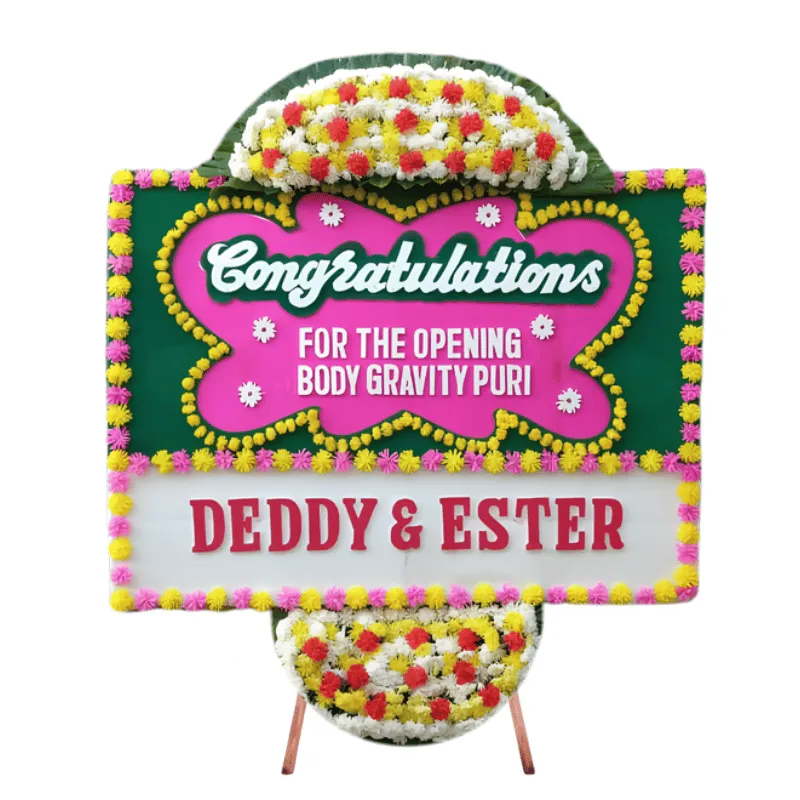 Bunga Papan Congratulations Colorful Rating Bagus