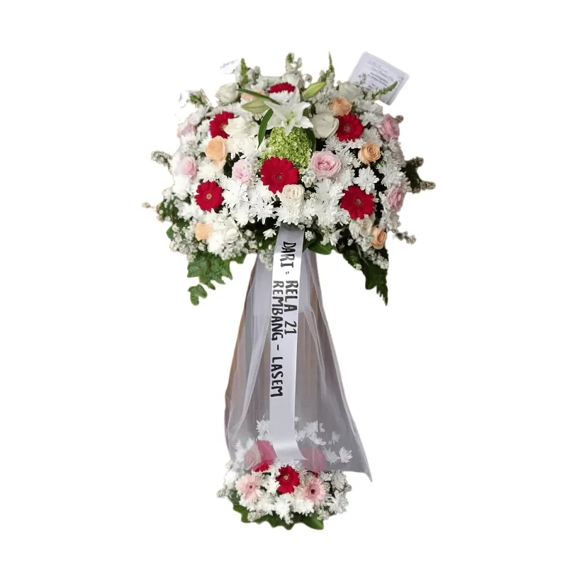 Standing Flowers Grand Opening Mewah – Rangkaian Bunga Premium untuk Peresmian Bisnis Jakarta Utara