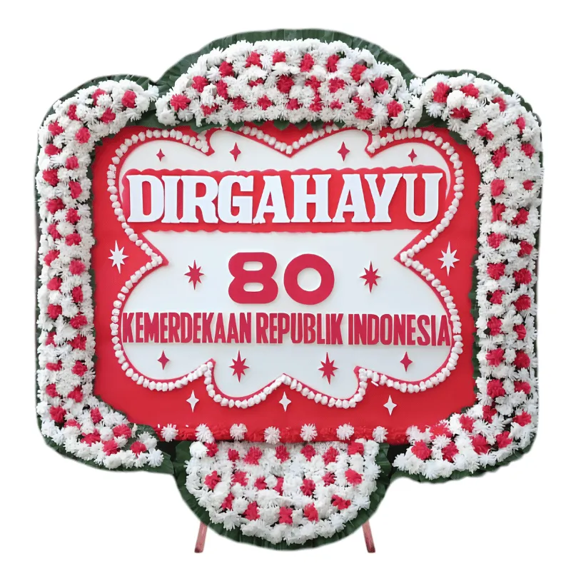 Bunga Papan HUT RI Merah Putih Eksklusif Jakarta Utara